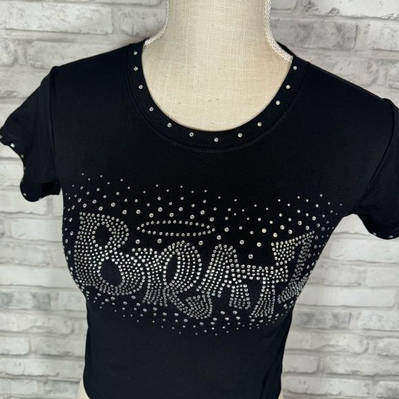 Dolls Kill x Bratz Black Shining Moment Rhinestone Tee - Picture 2 of 10